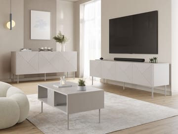 møbelsett Møbelsett ART DECO I beige - Oppbevaring - Oppbevaringsmøbler - Møbelsett til stue