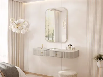 møbelsett Møbelsett SEPIROZ III beige - Møbler - Bord - Sminkebord & toalettbord
