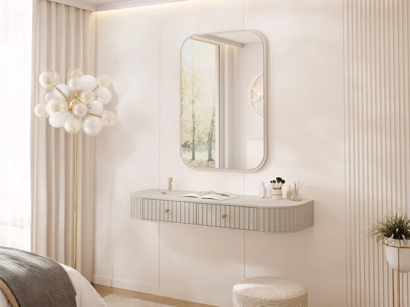 møbelsett Møbelsett SEPIROZ III beige - Møbler - Bord - Sminkebord & toalettbord