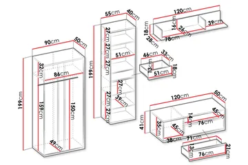 Metropolitan Møbelsett Til Stuen - Oppbevaring - Oppbevaringsmøbler - Møbelsett til stue