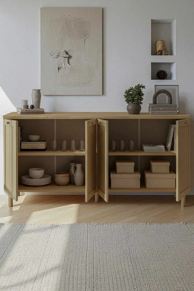 Meyloren skjenk 160 cm - Beige - Oppbevaring - Oppbevaringsmøbler - Sideboard & skjenk