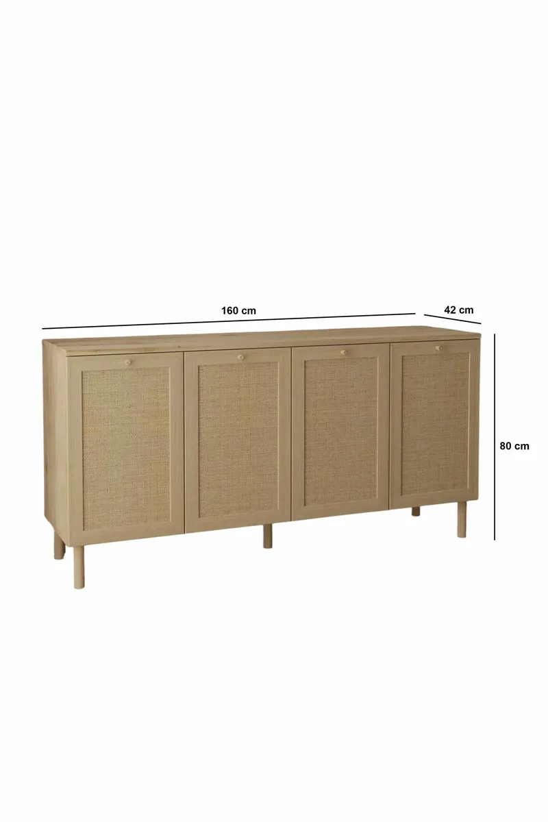 Meyloren skjenk 160 cm - Beige - Oppbevaring - Oppbevaringsmøbler - Sideboard & skjenk