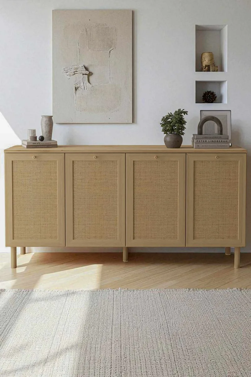 Meyloren skjenk 160 cm - Beige - Oppbevaring - Oppbevaringsmøbler - Sideboard & skjenk