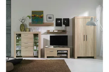 Aberfelt Møbelsett For Stue - Brun - Oppbevaring - Oppbevaringsmøbler - Møbelsett til stue