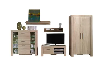 Aberfelt Møbelsett For Stue - Brun - Oppbevaring - Oppbevaringsmøbler - Møbelsett til stue