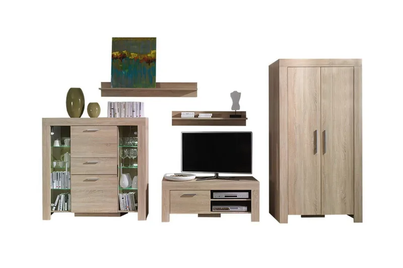 Aberfelt Møbelsett For Stue, Brun