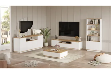 Anari Møbelsett til stuen - Hvit - Oppbevaring - Oppbevaringsmøbler - Møbelsett til stue