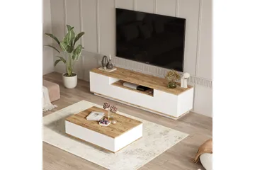 Anari Møbelsett til stuen - Hvit - Oppbevaring - Oppbevaringsmøbler - Møbelsett til stue