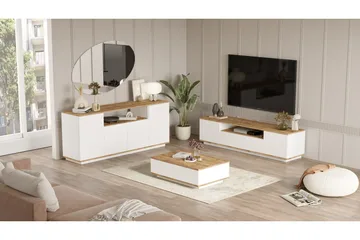 Anari Møbelsett til stuen - Hvit - Oppbevaring - Oppbevaringsmøbler - Møbelsett til stue