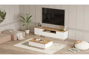 Anari Møbelsett til stuen - Hvit - Oppbevaring - Oppbevaringsmøbler - Møbelsett til stue