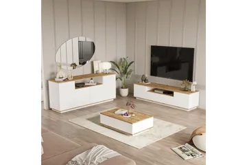 Anari Møbelsett til stuen - Hvit - Oppbevaring - Oppbevaringsmøbler - Møbelsett til stue