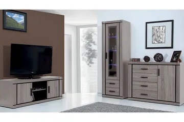 Dallas Stuesett - Eik - Oppbevaring - Oppbevaringsmøbler - Møbelsett til stue