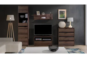 Denver Mediamøbel - Brun - Oppbevaring - Oppbevaringsmøbler - Møbelsett til stue