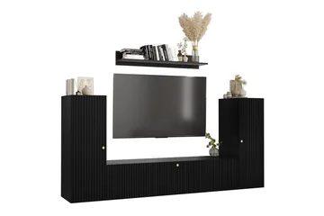 Dunvegan Möbelset För Vardagsrum Black - Oppbevaring - Oppbevaringsmøbler - Møbelsett til stue