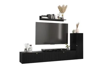 Dunvegan Möbelset För Vardagsrum Black - Oppbevaring - Oppbevaringsmøbler - Møbelsett til stue