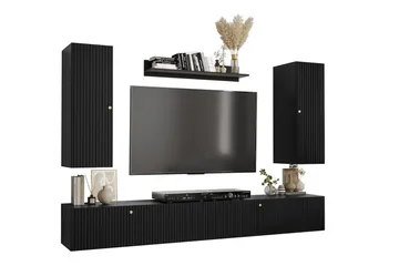 Dunvegan Möbelset För Vardagsrum Black - Oppbevaring - Oppbevaringsmøbler - Møbelsett til stue