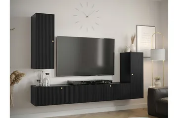 Dunvegan Möbelset För Vardagsrum Black - Oppbevaring - Oppbevaringsmøbler - Møbelsett til stue