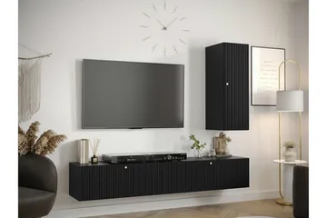 Dunvegan Möbelset För Vardagsrum Black - Oppbevaring - Oppbevaringsmøbler - Møbelsett til stue