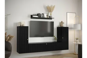 Dunvegan Möbelset För Vardagsrum Black - Oppbevaring - Oppbevaringsmøbler - Møbelsett til stue
