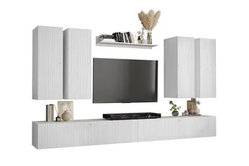 Dunvegan Möbelset För Vardagsrum White - Oppbevaring - Oppbevaringsmøbler - Møbelsett til stue