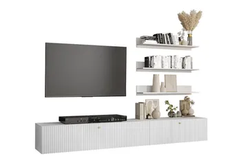 Dunvegan Möbelset För Vardagsrum White - Oppbevaring - Oppbevaringsmøbler - Møbelsett til stue