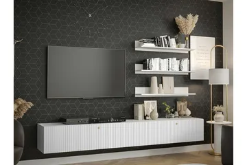 Dunvegan Möbelset För Vardagsrum White - Oppbevaring - Oppbevaringsmøbler - Møbelsett til stue