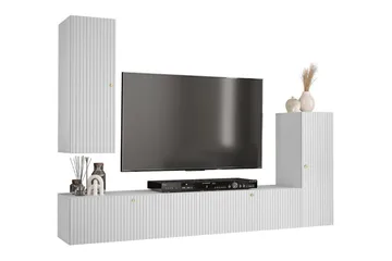 Dunvegan Möbelset För Vardagsrum White - Oppbevaring - Oppbevaringsmøbler - Møbelsett til stue