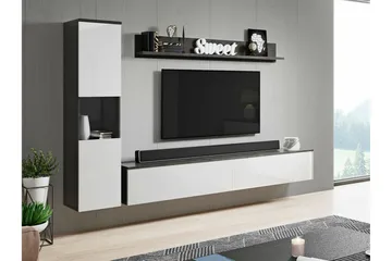 Galbally Møbelsett For Stue - Hvid - Oppbevaring - Oppbevaringsmøbler - Møbelsett til stue