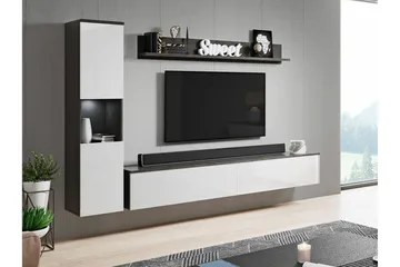 Galbally Møbelsett For Stue - Hvid - Oppbevaring - Oppbevaringsmøbler - Møbelsett til stue