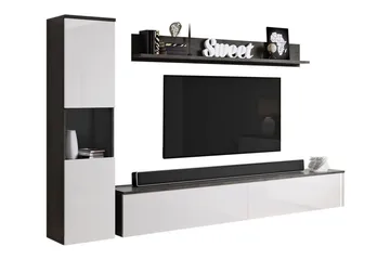 Galbally Møbelsett For Stue - Hvid - Oppbevaring - Oppbevaringsmøbler - Møbelsett til stue