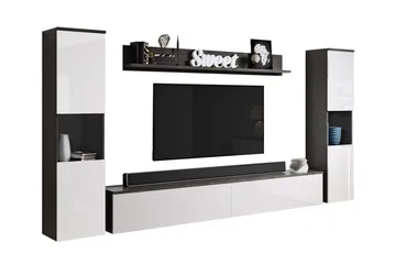 Galbally Møbelsett For Stue - Hvid - Oppbevaring - Oppbevaringsmøbler - Møbelsett til stue