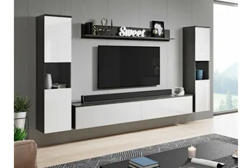 Galbally Møbelsett For Stue - Hvid - Oppbevaring - Oppbevaringsmøbler - Møbelsett til stue