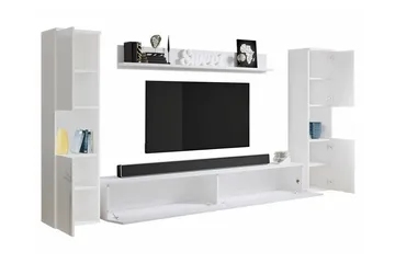 Galbally Møbelsett For Stue - Hvid - Oppbevaring - Oppbevaringsmøbler - Møbelsett til stue