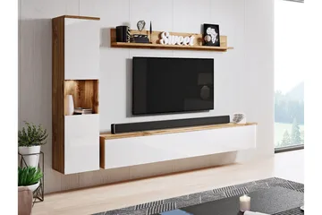 Galbally Möbelset För Vardagsrum Brown - Oppbevaring - Oppbevaringsmøbler - Møbelsett til stue