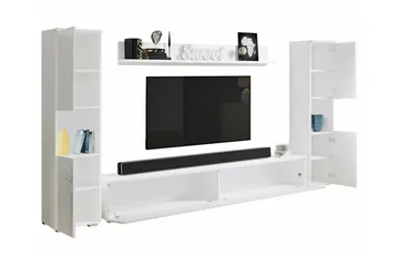 Galbally Möbelset För Vardagsrum Brown - Oppbevaring - Oppbevaringsmøbler - Møbelsett til stue