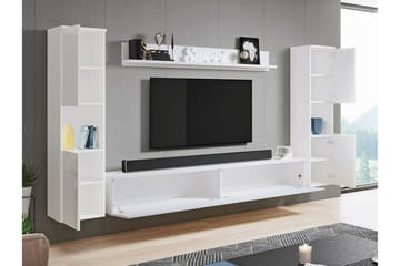 Galbally Möbelset För Vardagsrum White - Oppbevaring - Oppbevaringsmøbler - Møbelsett til stue