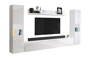 Galbally Möbelset För Vardagsrum White - Oppbevaring - Oppbevaringsmøbler - Møbelsett til stue