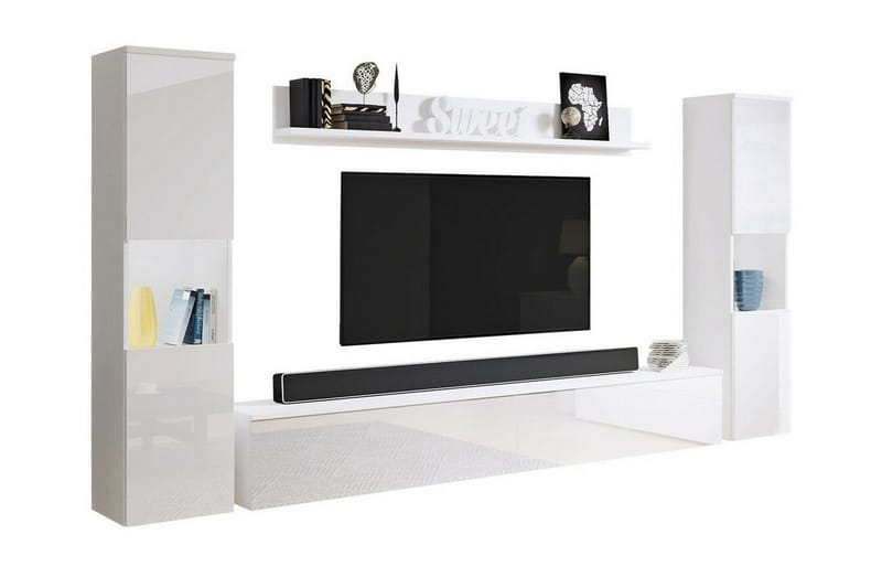 Galbally Möbelset För Vardagsrum White