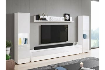 Galbally Möbelset För Vardagsrum White - Oppbevaring - Oppbevaringsmøbler - Møbelsett til stue