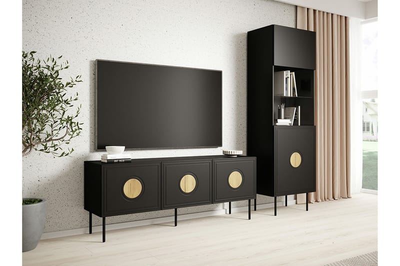 Juniskär Møbelsett for stue - Svart - Oppbevaring - Oppbevaringsmøbler - Møbelsett til stue