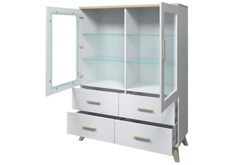 Kardos Stuesett - Natur/Svart - Oppbevaring - Oppbevaringsmøbler - Møbelsett til stue