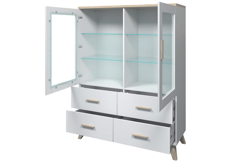 Kardos Stuesett - Natur/Svart - Oppbevaring - Oppbevaringsmøbler - Møbelsett til stue