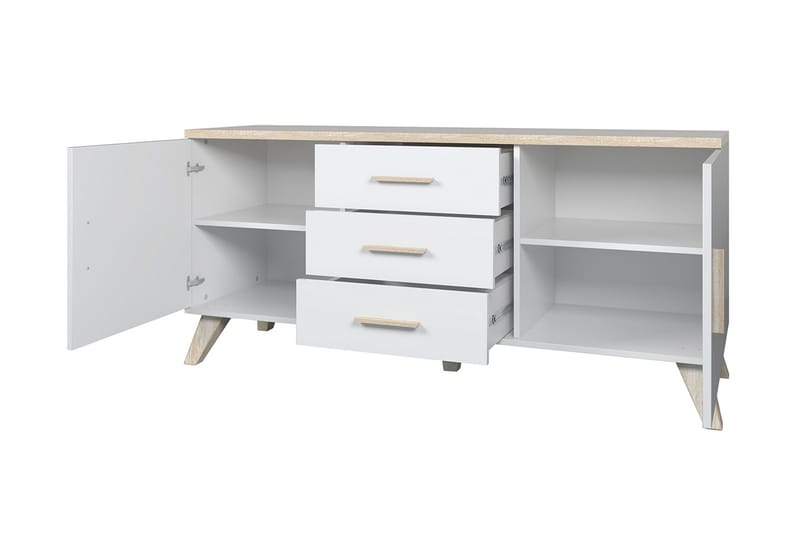 Kardos Stuesett - Natur/Svart - Oppbevaring - Oppbevaringsmøbler - Møbelsett til stue