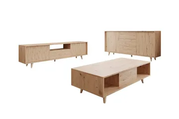 Kintore Møbelsett for stue - Brun - Oppbevaring - Oppbevaringsmøbler - Møbelsett til stue