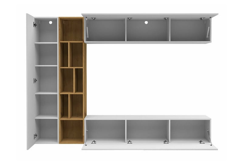 Kintore Møbelsett for stue - Hvid - Oppbevaring - Oppbevaringsmøbler - Møbelsett til stue