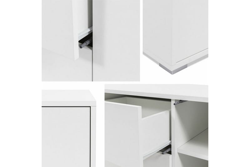 Kintore Möbelset För Vardagsrum White - Oppbevaring - Oppbevaringsmøbler - Møbelsett til stue