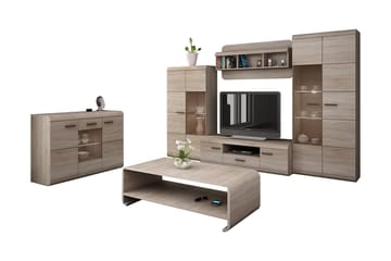 Link Møbelsett Stue - Beige / Grå - Oppbevaring - Oppbevaringsmøbler - Møbelsett til stue