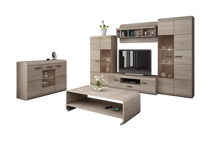 Link Møbelsett Stue, Beige / Grå