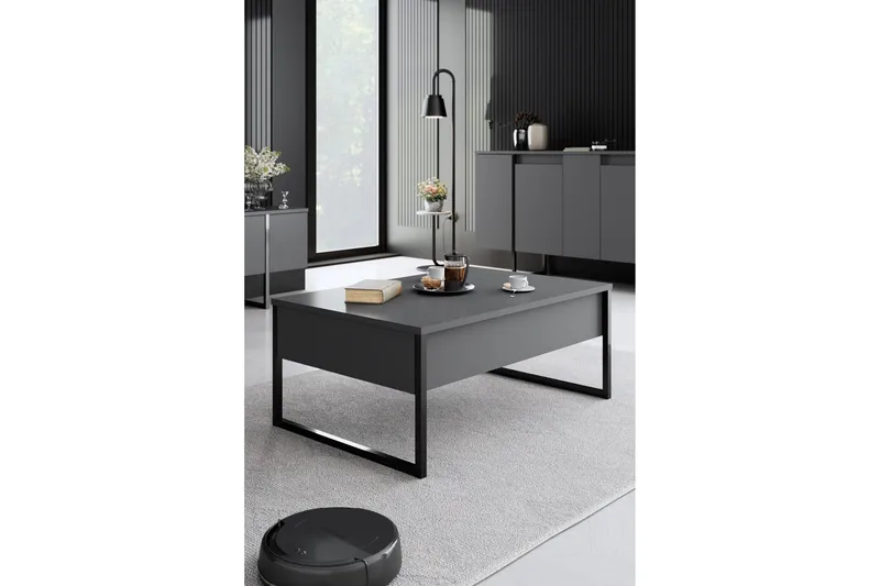 Luxe Møbelsett til stuen - Antrasitt - Oppbevaring - Oppbevaringsmøbler - Møbelsett til stue