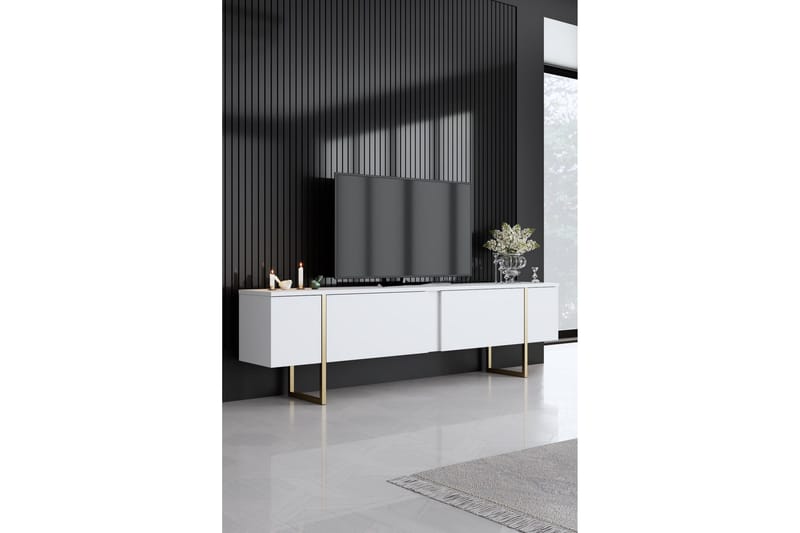 Luxe Møbelsett til stuen - Hvit - Oppbevaring - Oppbevaringsmøbler - Møbelsett til stue